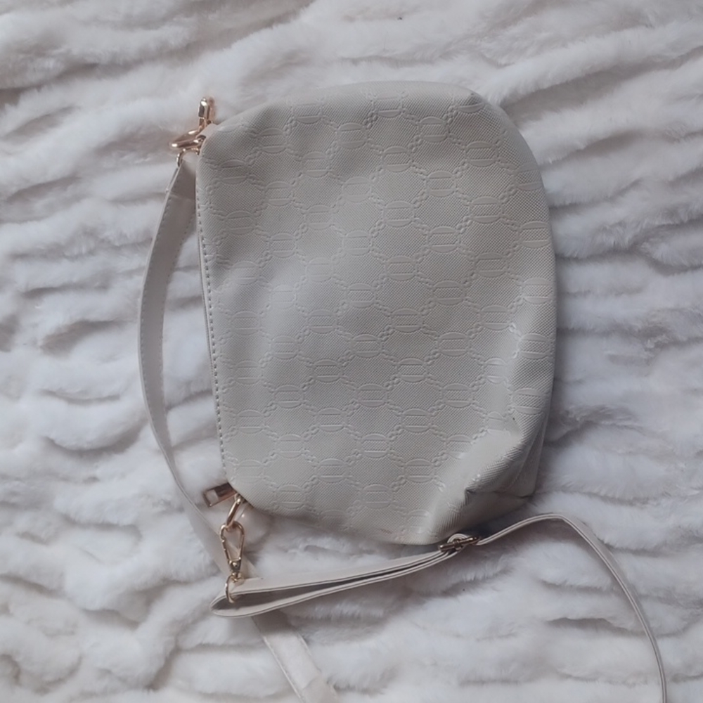Cream crossbody bag